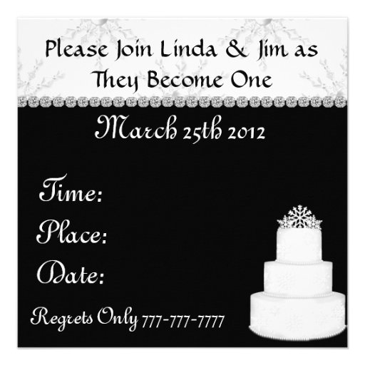 CUTE Snowman Wedding Invitations with Snowflakes