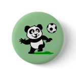 This adorable little panda is too cute! He's ready to play football and score some goals. This cute design is perfect for football players and soccer fans.