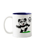 This adorable little panda is too cute! He's ready to play football and score some goals. This cute design is perfect for football players and soccer fans.