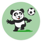 This adorable little panda is too cute! He's ready to play football and score some goals. This cute design is perfect for football players and soccer fans.