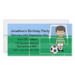 Cute Soccer Player Birthday Party Photo cards