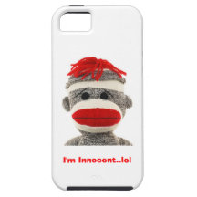 CUTE Sock Monkey  I Phone 5 case iPhone 5 Covers