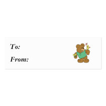 Cute Songbird and Teddy Bear business cards