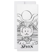 Cute Sphinx Personalized Rack Card