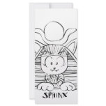 Cute Sphinx Personalized Rack Card