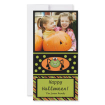 Cute Spider Halloween Photo Card photo cards