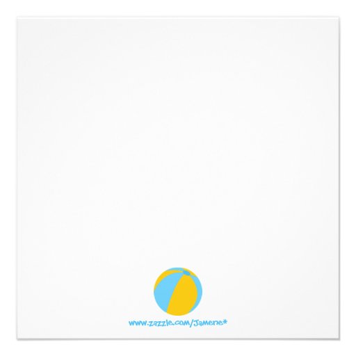 Cute splash boy's pool party birthday invitation