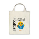 Cute Sporty Chick Football Chick Bag