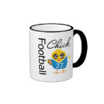 Cute Sporty Chick Football Chick Mug