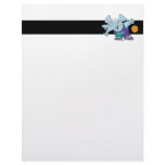 cute sporty dribbling basketball elephant letterhead