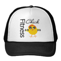 Cute Sporty Fitness Chick Trucker Hat