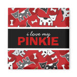 Cute Spotted Doggies & Bones Gift / Favor Magnet magnets