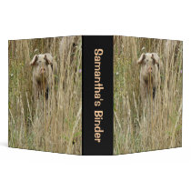 Cute Spotty Pig Custom Binder