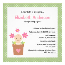 Cute Spring Baby Shower Invitation - Girl invitations
