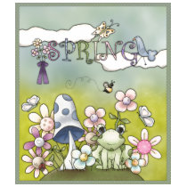 Cute spring design with animals and flowers t-shirts