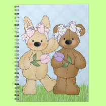 Cute Spring Friends notebooks