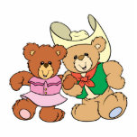 cute square dancing teddy bears design photo cut outs