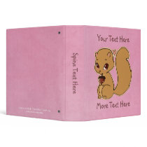 Cute Squirrel Binder by Customizables Cute Squirrel Binder