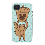 Cute Squirrel Case-Mate Iphone 4 Tough Cover