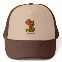 Cute squirrel got nuts hats