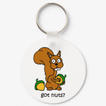 Cute squirrel got nuts keychains by funnytshirtsboutique Cute squirrel got nuts keychains