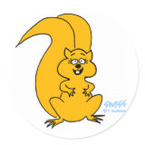 Cute Squirrel Lovers Squirrel Cartoon Stickers sticker