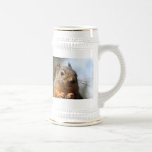 Cute Squirrel Smiling Closeup Photo Coffee Mugs
