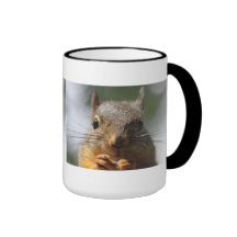 Cute Squirrel Smiling Photo Mug