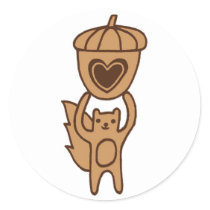 Cute Squirrel stickers stickers