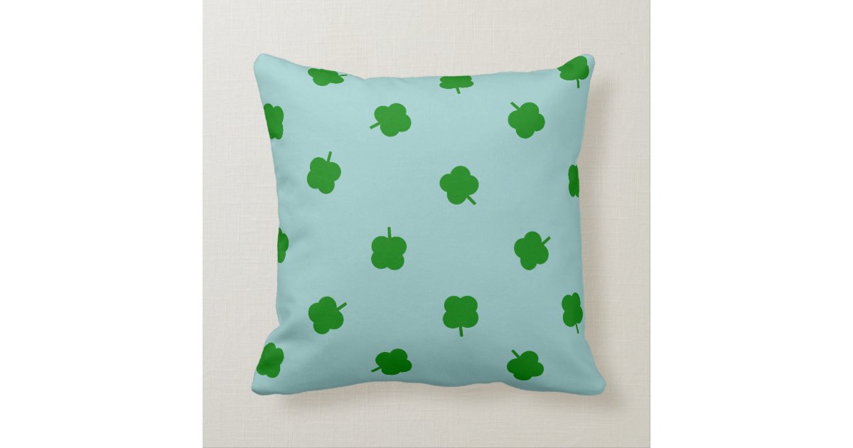 Cute St Patricks Day Green Cupcake Cushion Throw Pillow Zazzle