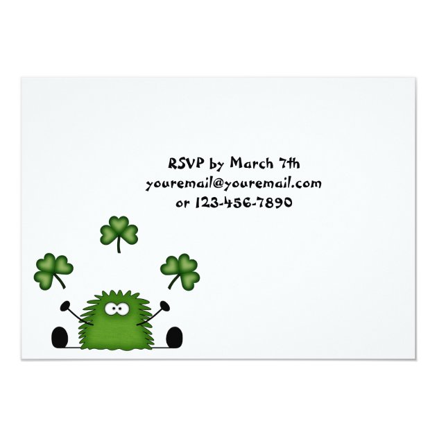 Cute St Patrick's Day Party Invitation