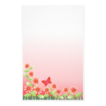Cute stationery : Daisy & butterfly