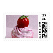 Cute Stawberry Cupcake postage