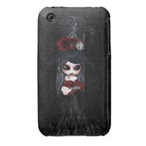 Cute Steampunk Goth Girl iPhone 3 Case