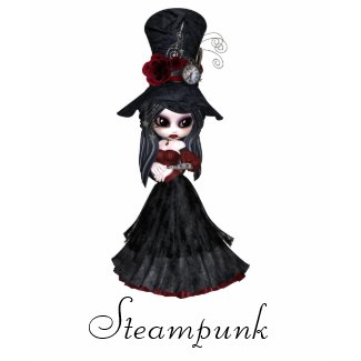 Cute Steampunk Goth Girl zazzle_shirt
