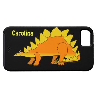 Cute Stegosaurus Dinosaur Custom Name iphone 5