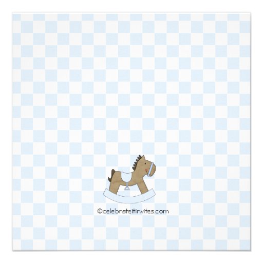 Cute Stick Figure Boy Baby Shower Invitation