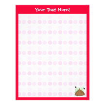 Cute Stinky Poo Personalized Letterhead