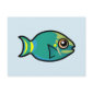 Cute Stoplight Parrotfish Postcard