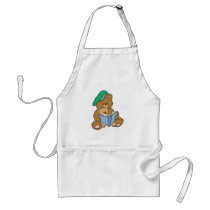 Cute Story Time Teddy Bear Design Apron