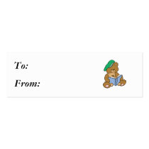 Cute Story Time Teddy Bear Design business cards