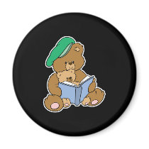Cute Story Time Teddy Bear Design Fridge Magnets