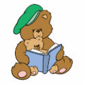 Cute Story Time Teddy Bear Design photo sculptures