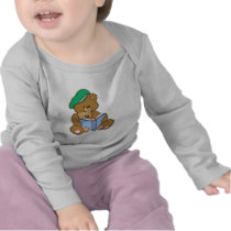 Cute Story Time Teddy Bear Design Tee Shirt