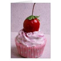 Cute Strawberry Cupcake cards by SweetStreet Cute Strawberry Cupcake cards