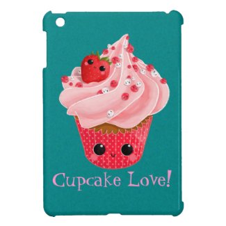 Cute Strawberry Cupcake iPad Mini Case
