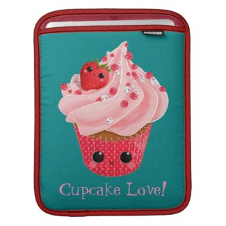 Cute Strawberry Cupcake Sleeve For iPads