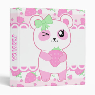 Kawaii Panda 3 Ring Binders | Zazzle