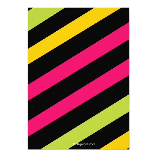 Cute, Striped, Arcade Birthday Boyl Invitation