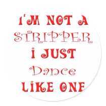 Cute Stripper, Exotic Dancer Merchandise stickers by dolldancer8 Cute Stripper, Exotic Dancer Merchandise stickers
